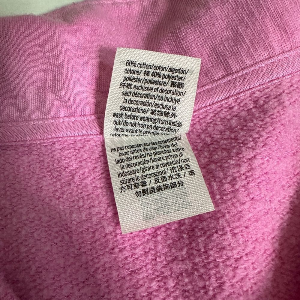 Victoria’s Secret PINK Varsity Half Zip Tie Dye Pullover Oversized Sweatshirt - Picture 11 of 11